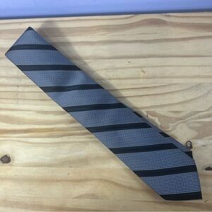 *2/$20* Nordstrom Black, Blue, and White Silk Tie NWOT